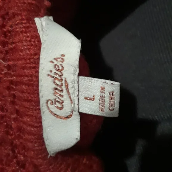 Red Cowl Neck Sweater Dress - Picture 5 of 5